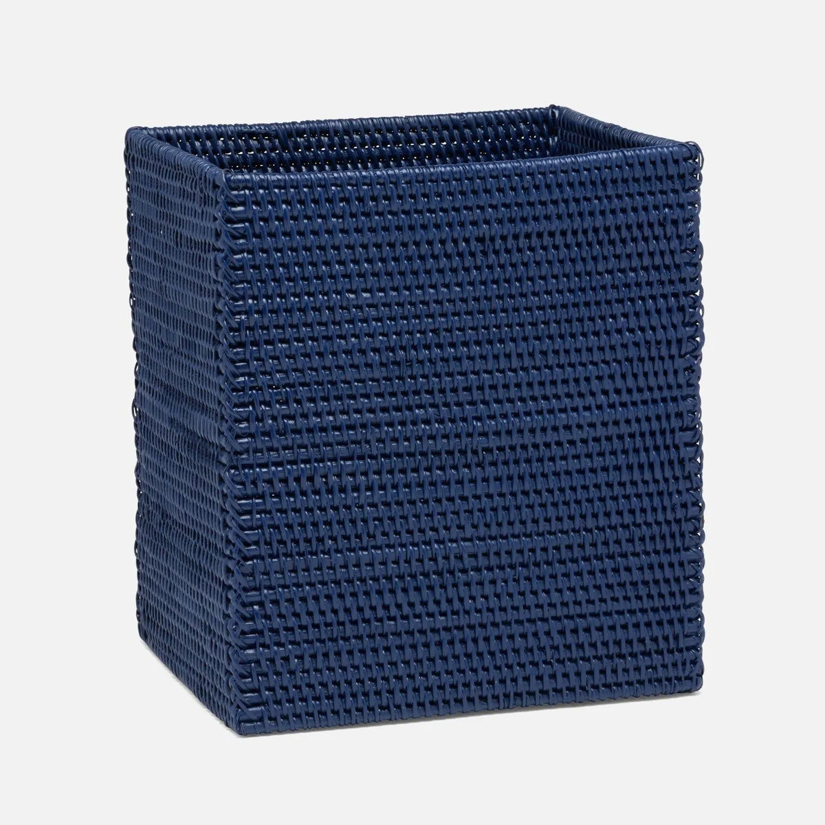 Pigeon and Poodle - PP007045 - Dalton Wastebasket - Dalton - Navy Rattan