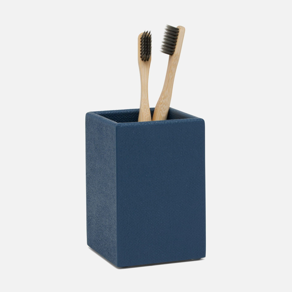 Pigeon and Poodle - PP005560 - Dannes Brush Holder - Dannes - True Navy Faux Belgian Linen