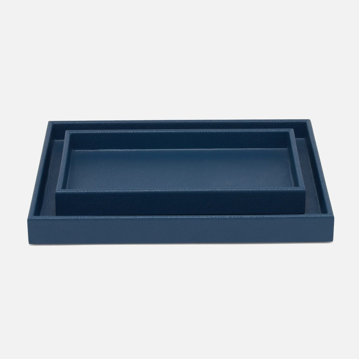 Pigeon and Poodle - PP005565 - Dannes Trays - Dannes - True Navy Faux Belgian Linen