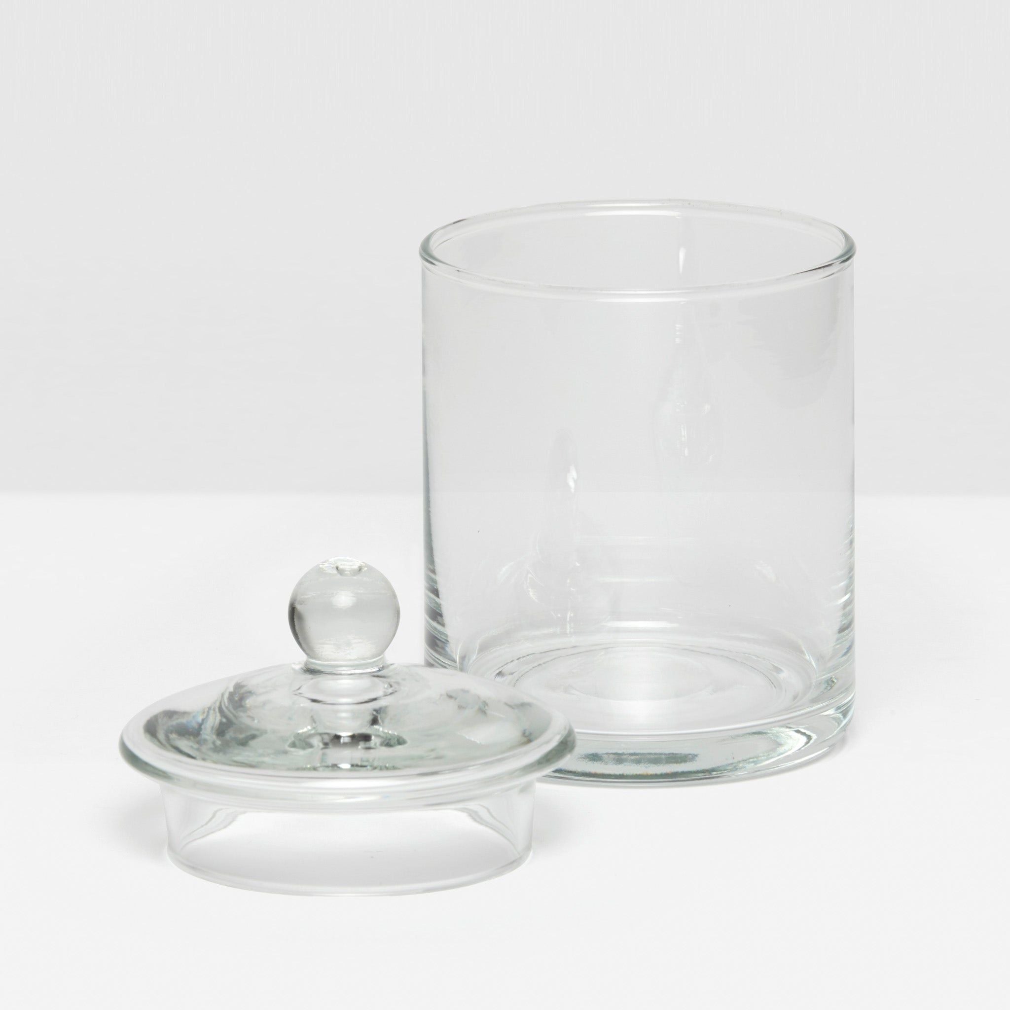 Pigeon and Poodle - PP002507 - Darby Canister - Darby - Clear Hand Blown Glass