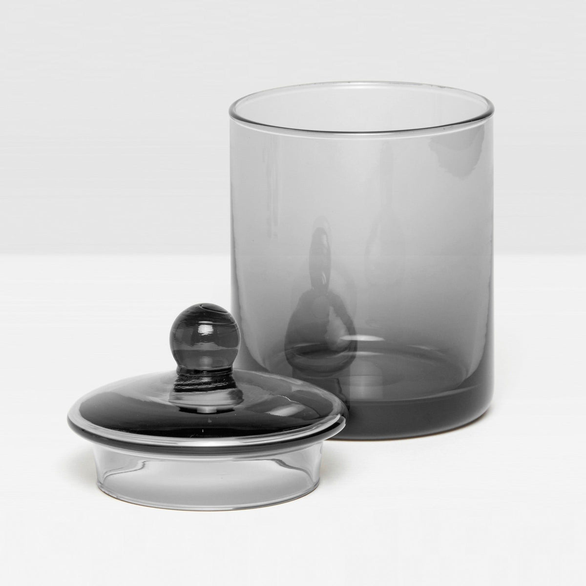 Pigeon and Poodle - PP002509 - Darby Canister - Darby - Smoke Hand Blown Glass