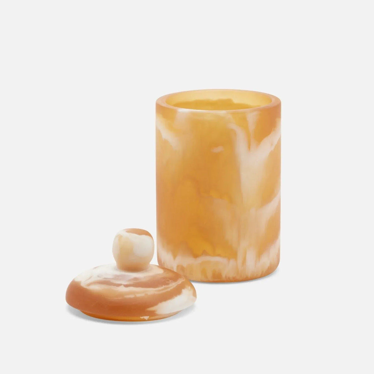 Pigeon and Poodle - PP005889 - Southold Canister - Southold - Amber Swirled Resin