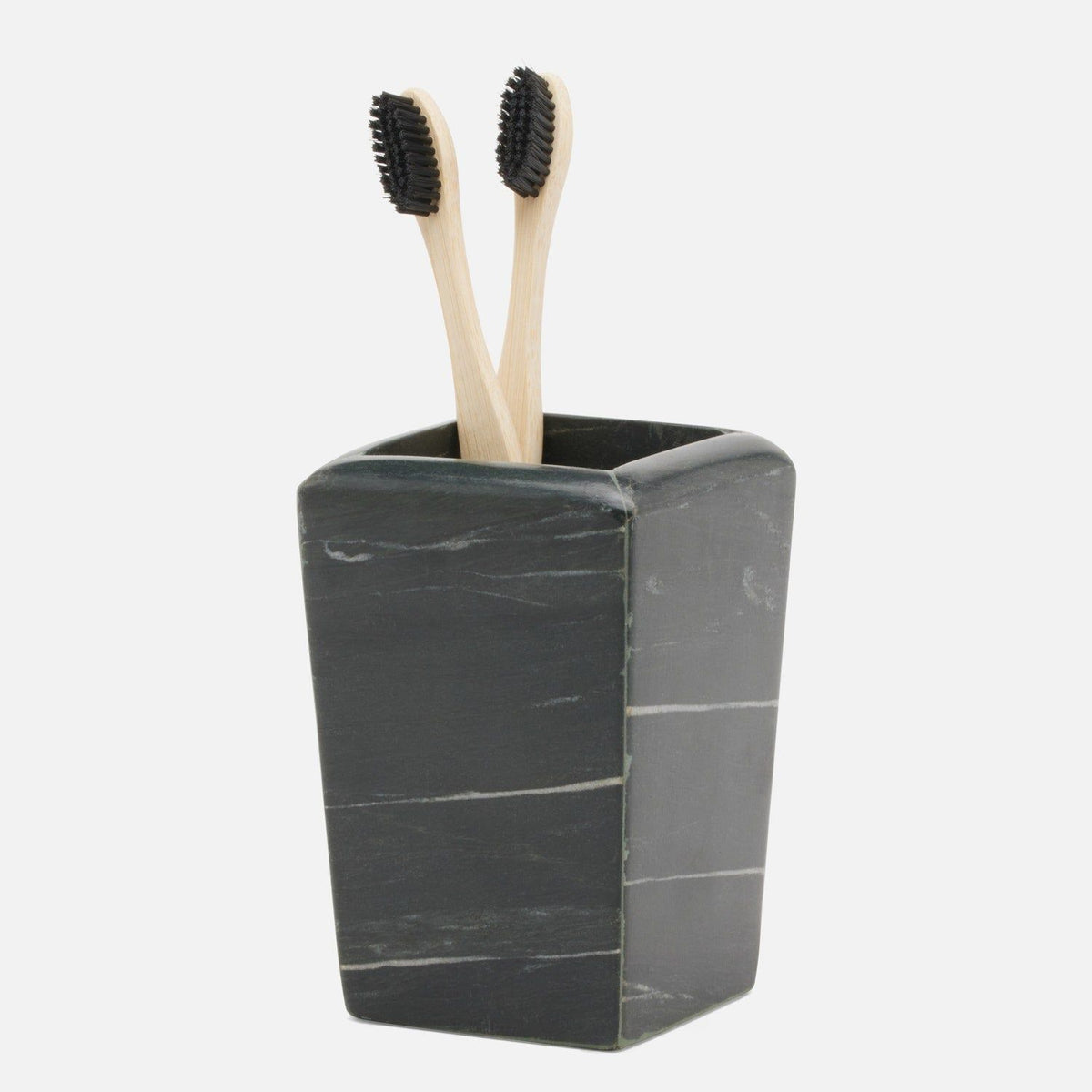 Pigeon and Poodle - PP006053 - Kavala Brush Holder - Kavala - Black Marble