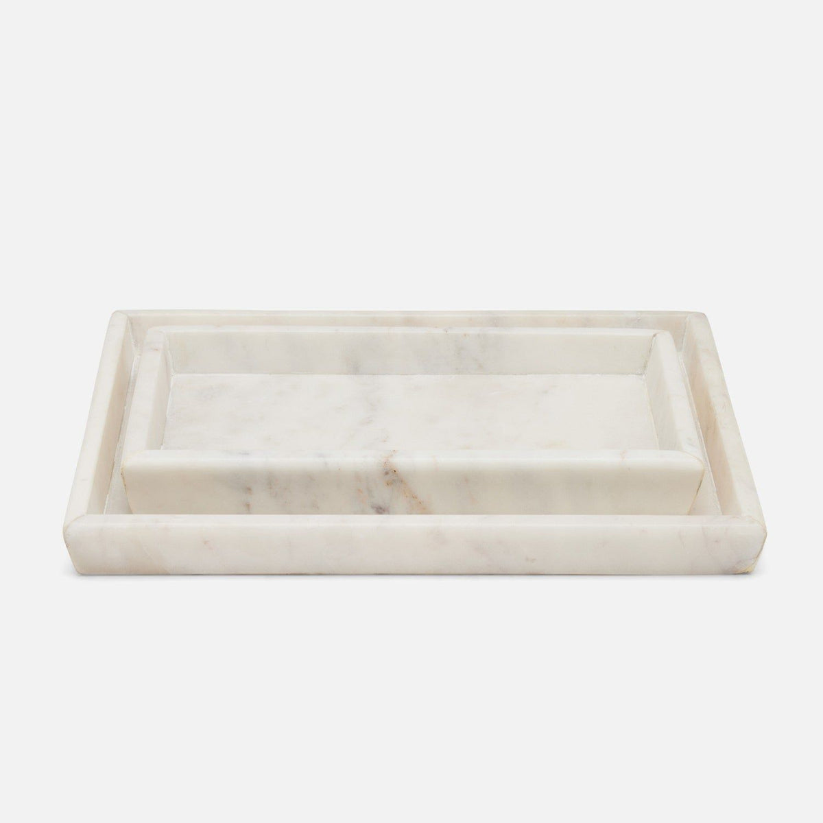 Pigeon and Poodle - PP006065 - Kavala Trays - Kavala - White Marble