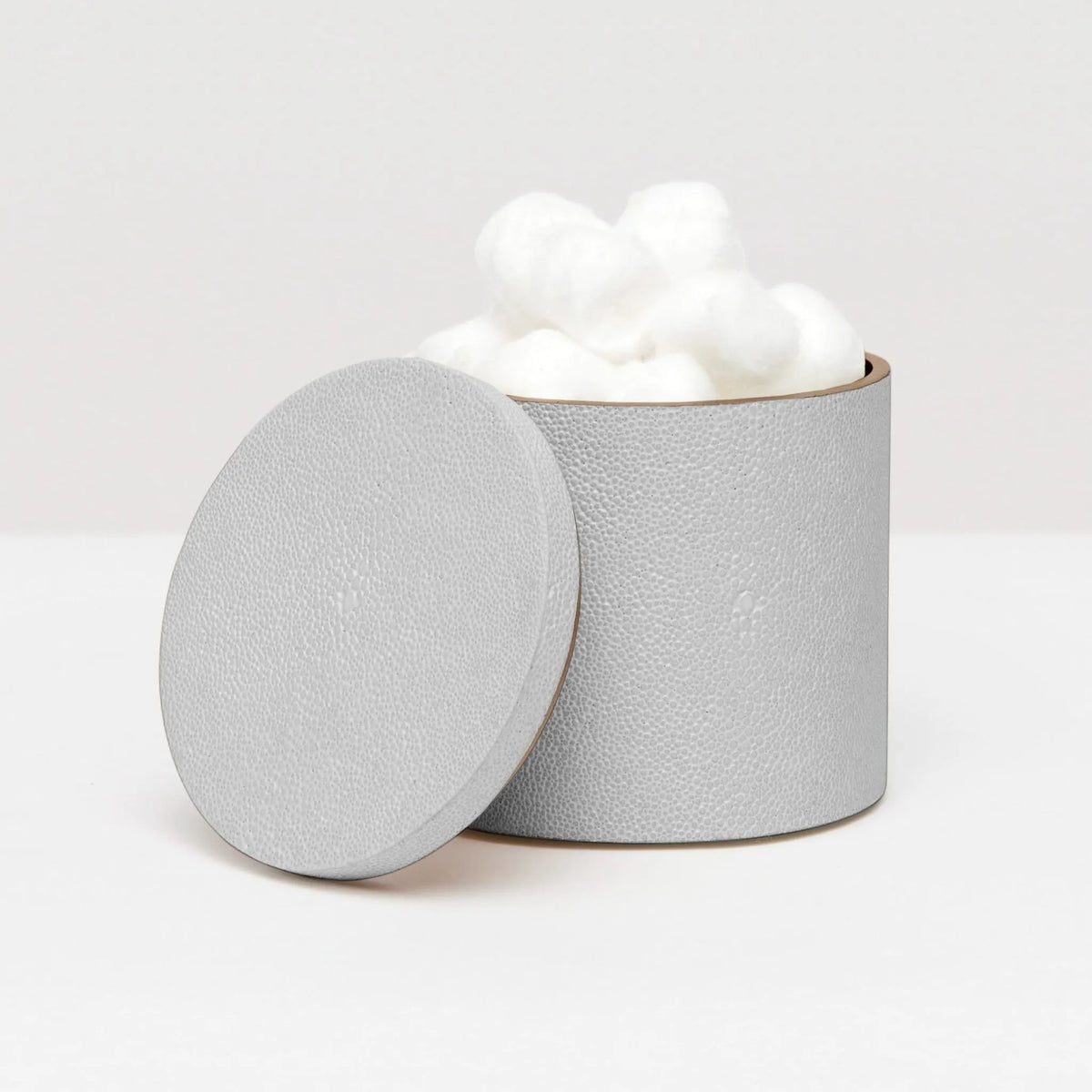 Pigeon and Poodle - PP000923 - Manchester Canister - Manchester - Ash Gray Realistic Faux Shagreen