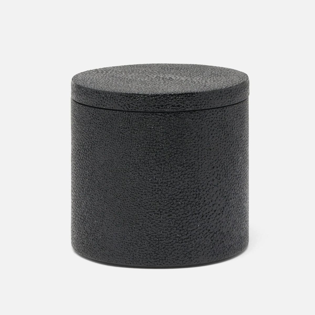 Pigeon and Poodle - PP005205 - Manchester Canister - Manchester - Black Realistic Faux Shagreen