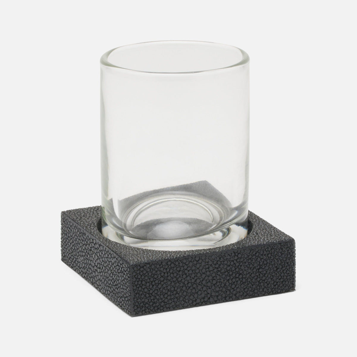 Pigeon and Poodle - PP000978 - Manchester Tumbler Set - Manchester - Ivory Realistic Faux Shagreen