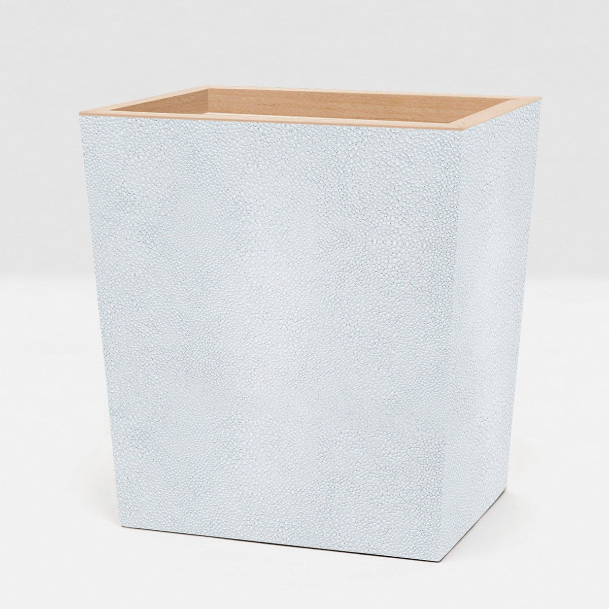 Pigeon and Poodle - PP000951 - Manchester Wastebasket - Manchester - Cloud Gray Realistic Faux Shagreen