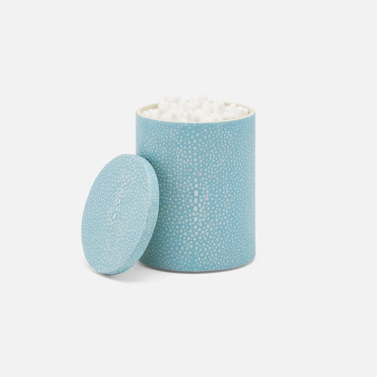 Pigeon and Poodle - PP000953 - Manchester Canister - Manchester - Cool Gray Realistic Faux Shagreen