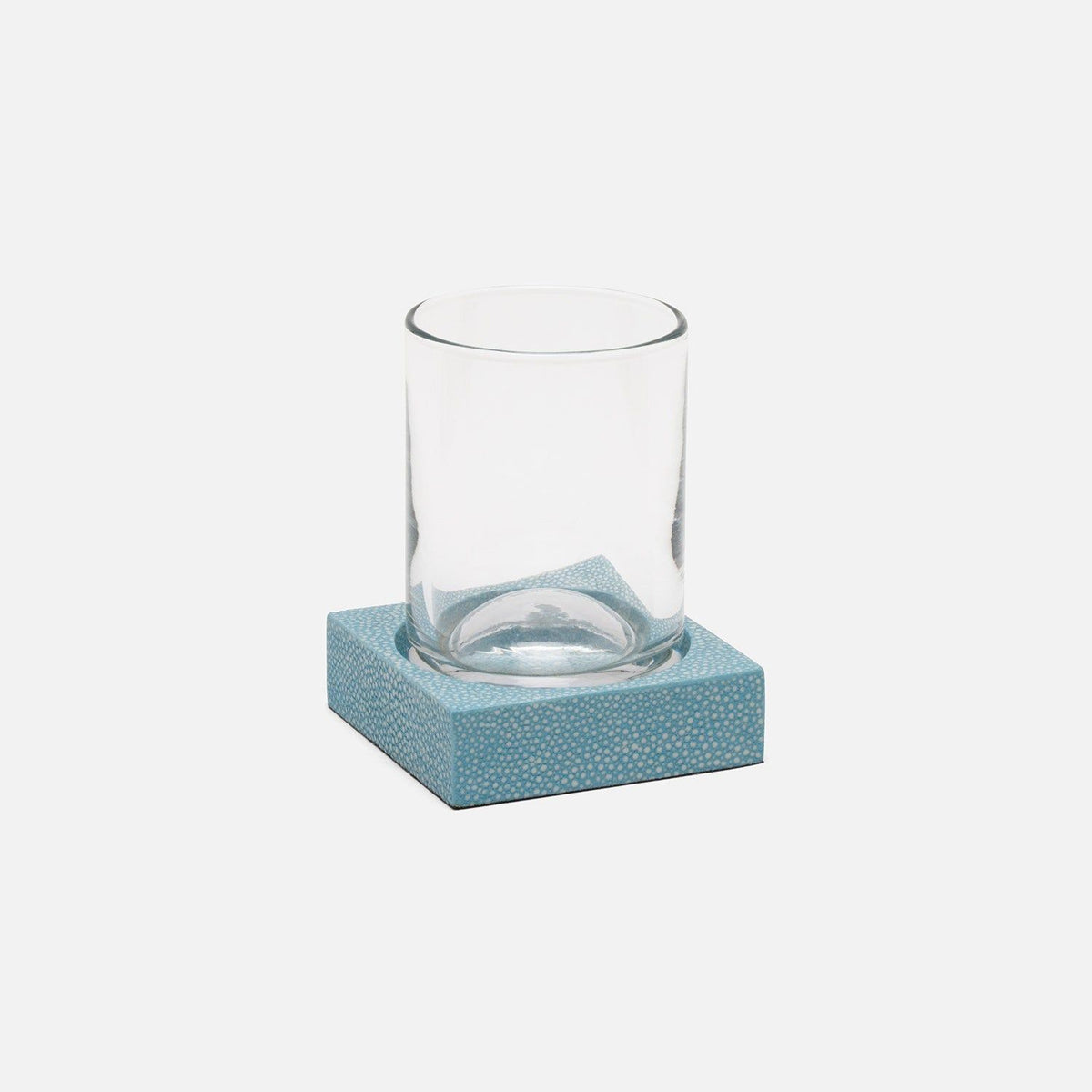 Pigeon and Poodle - PP007643 - Manchester Tumbler Set - Manchester - Powder Blue Realistic Faux Shagreen