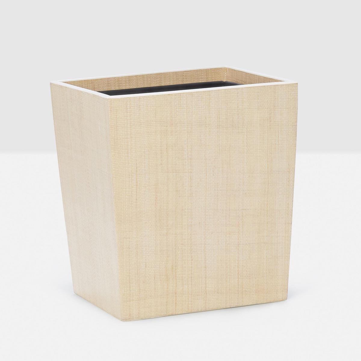 Pigeon and Poodle - PP001084 - Maranello Wastebasket - Maranello - Beige Abaca/White Resin