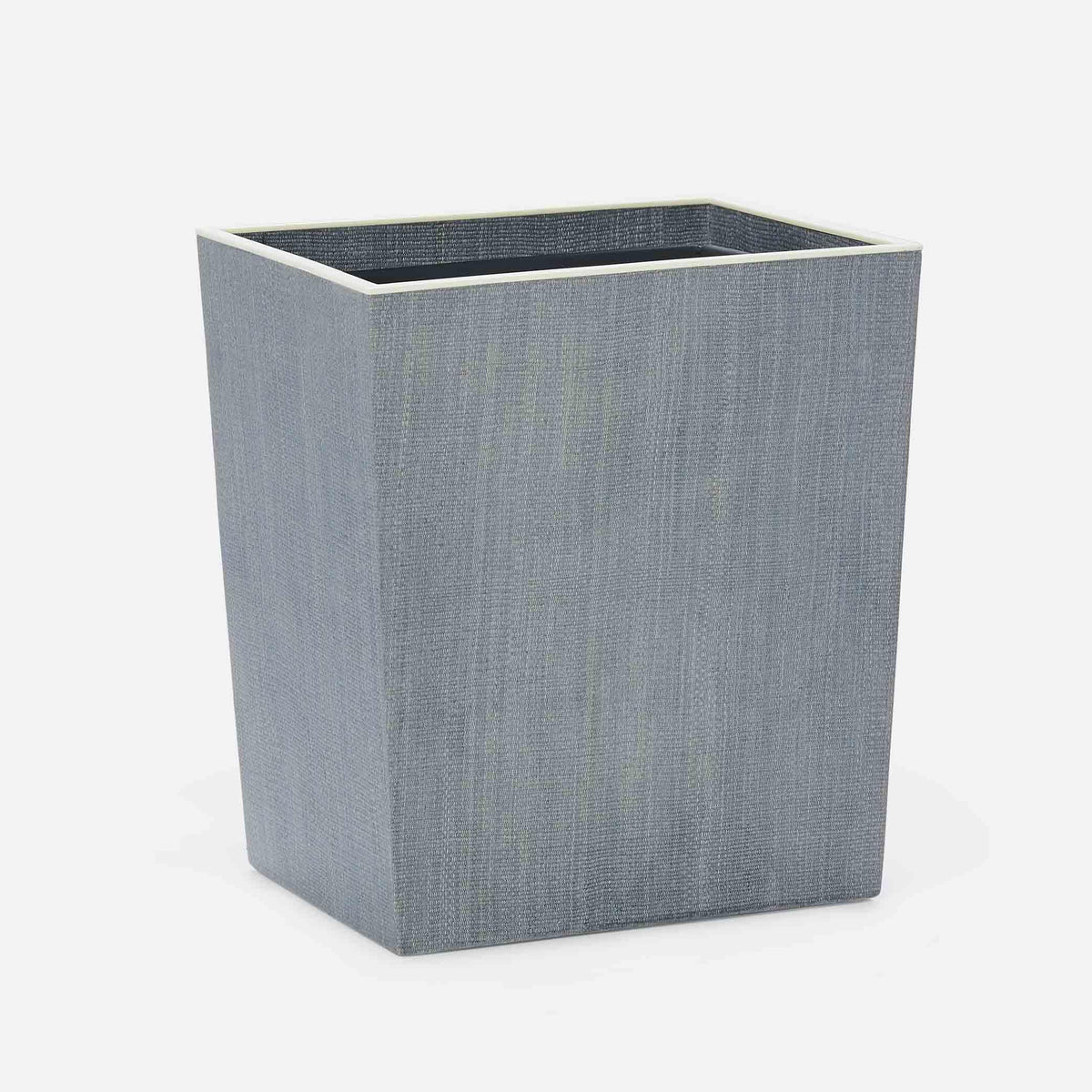 Pigeon and Poodle - PP001093 - Maranello Wastebasket - Maranello - Steel Blue Abaca/White Resin