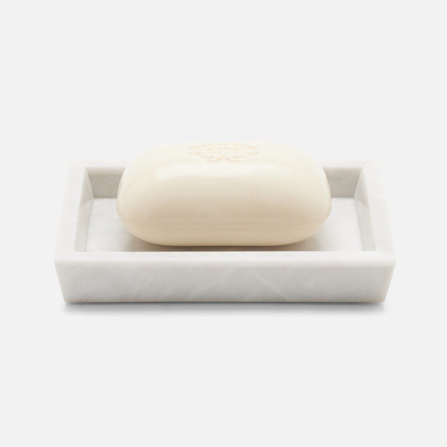 Pigeon and Poodle - PP006754 - Milan Soap Dish - Milan - White Romblon Stone