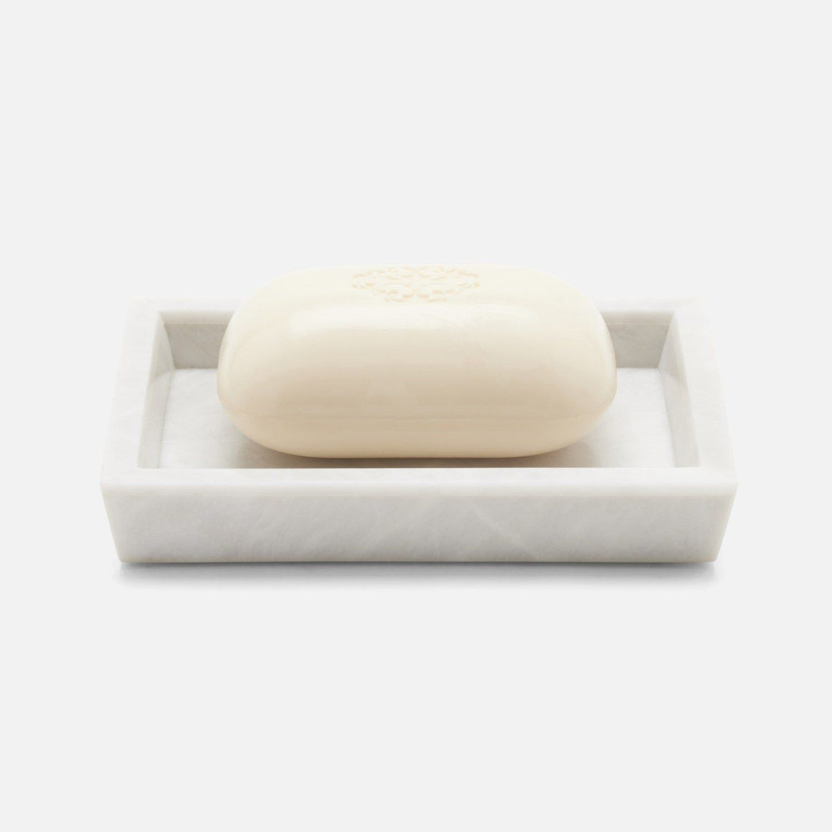 Pigeon and Poodle - PP006754 - Milan Soap Dish - Milan - White Romblon Stone