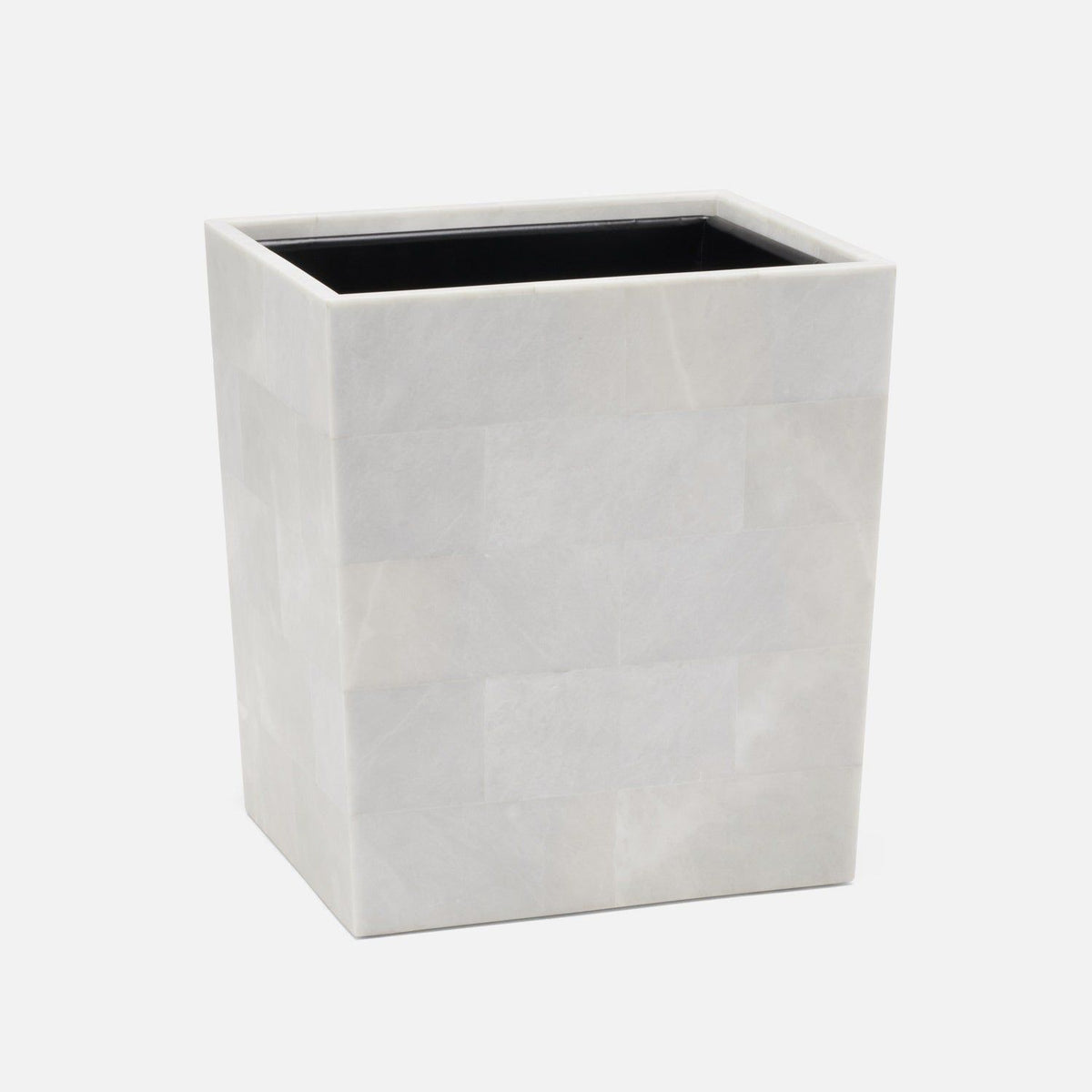 Pigeon and Poodle - PP006763 - Milan Wastebasket - Milan - White Romblon Stone