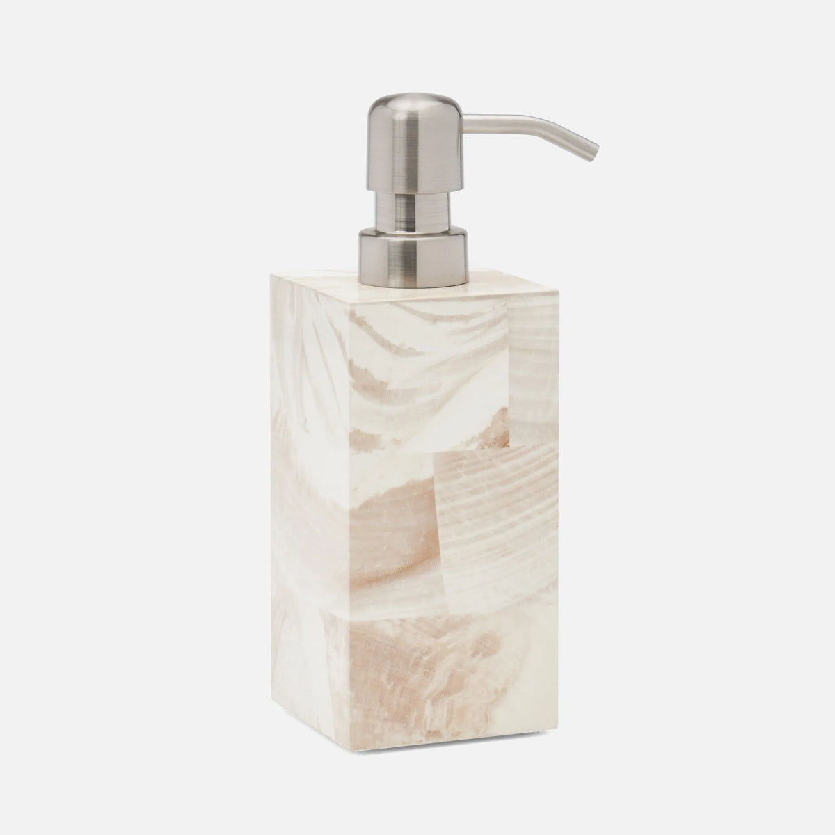 Pigeon and Poodle - PP005040 - Palermo II Soap Pump - Palermo - Natural Faux Clamstone