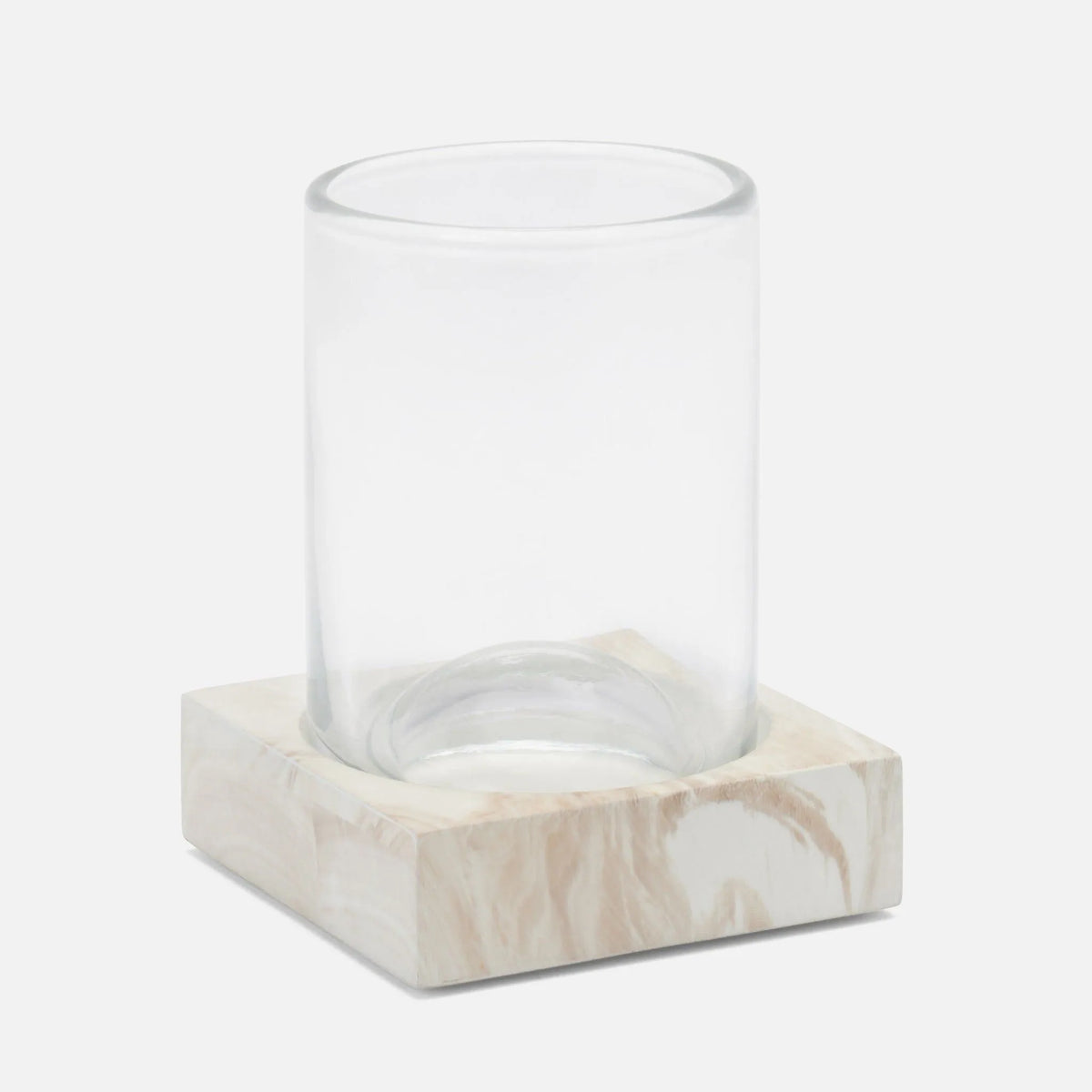 Pigeon and Poodle - PP005046 - Palermo II Tumbler Set - Palermo - Natural Faux Clamstone