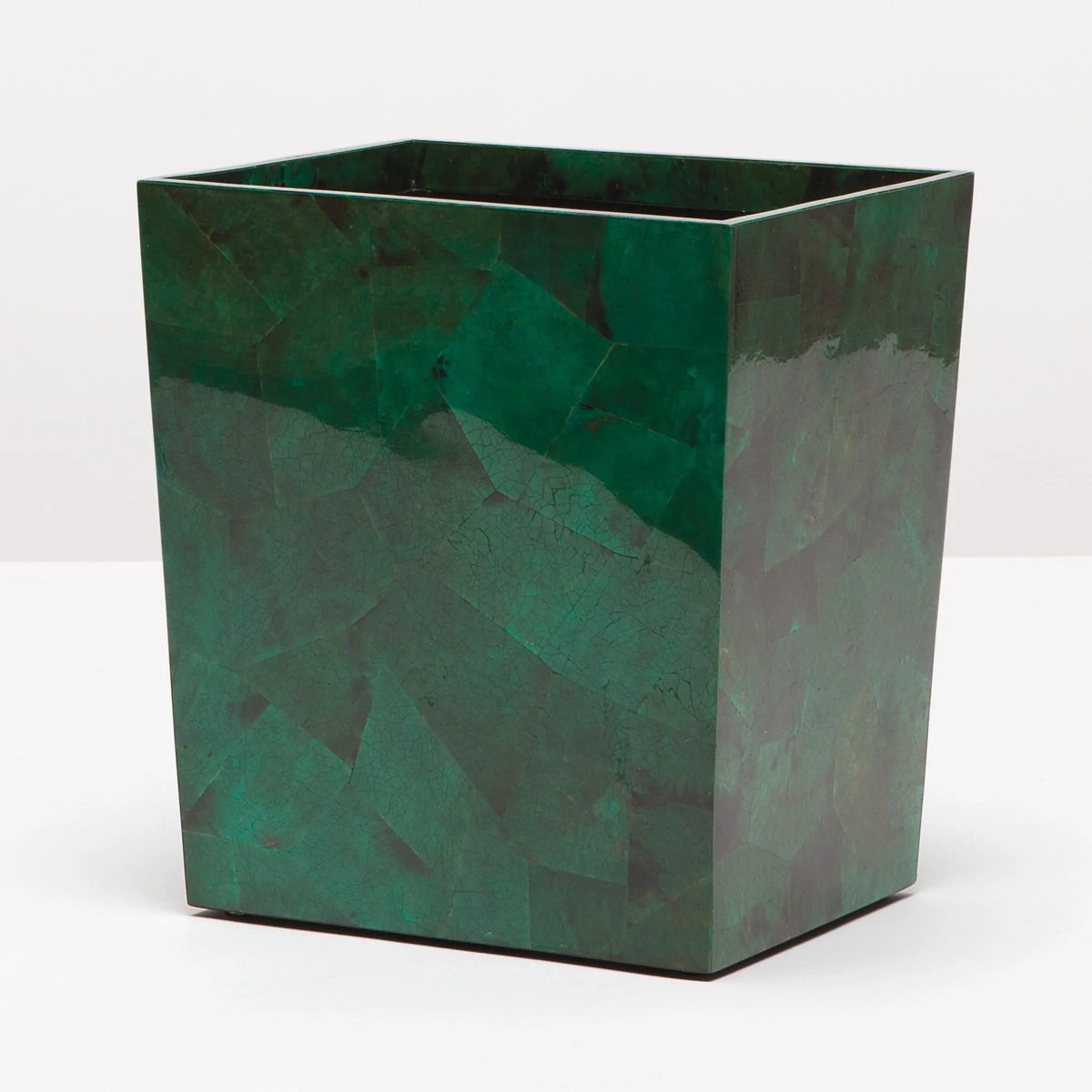 Pigeon and Poodle - PP001201 - Palm Beach Wastebasket - Palm - Emerald Shell