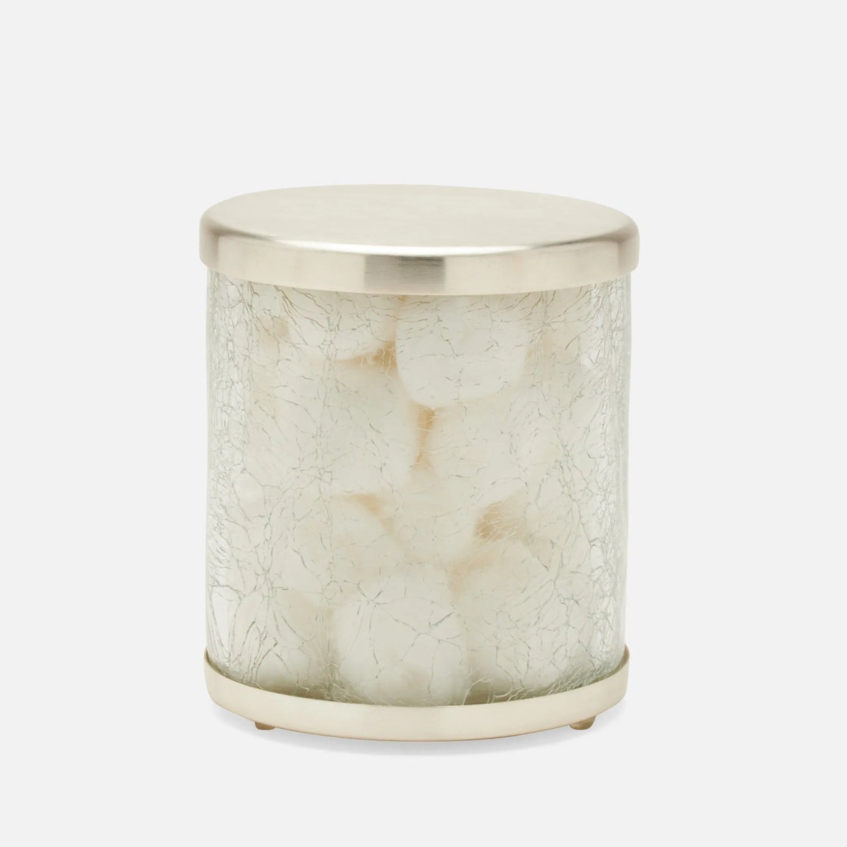 Pigeon and Poodle - PP004889 - Pomaria Canister - Pomaria - Brushed Silver Glass/Stainless Steel