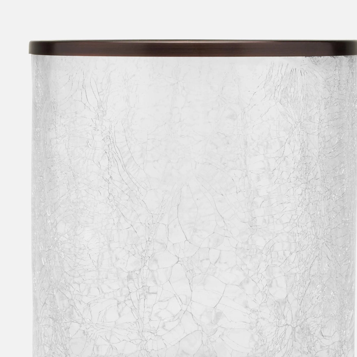 Pigeon and Poodle - PP004878 - Pomaria Wastebasket - Pomaria - Dark Bronze Glass/Stainless Steel