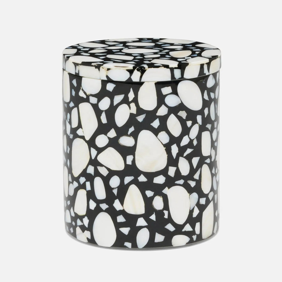 Pigeon and Poodle - PP007070 - Remini Canister - Remini - Black Resin/White Shell