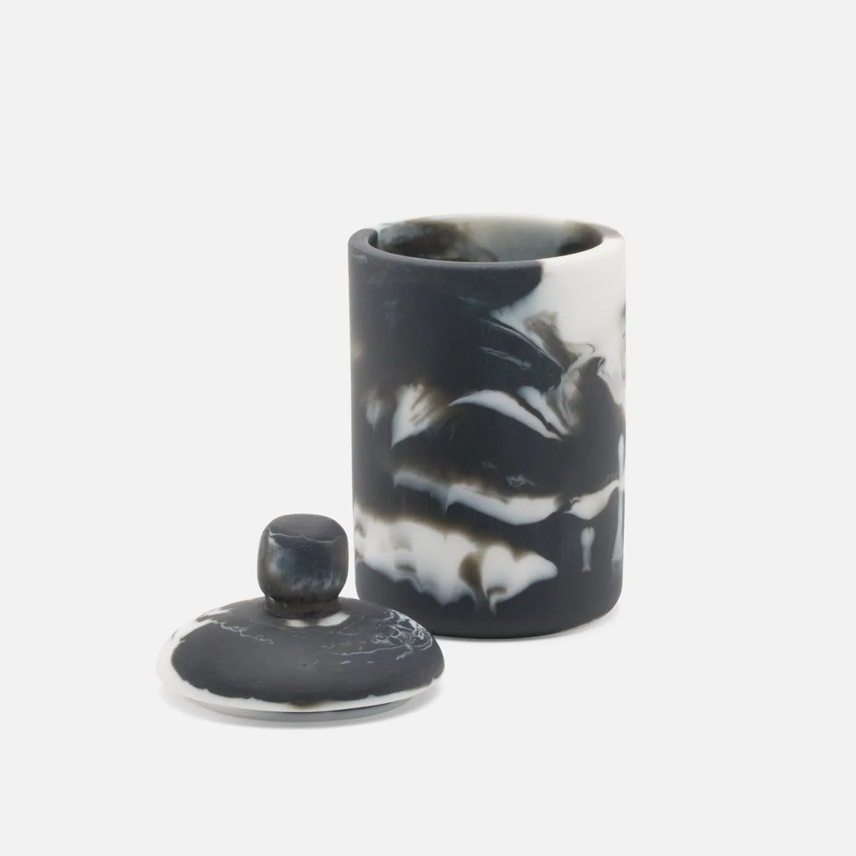 Pigeon and Poodle - PP005886 - Southold Canister - Southold - Black Swirled Resin