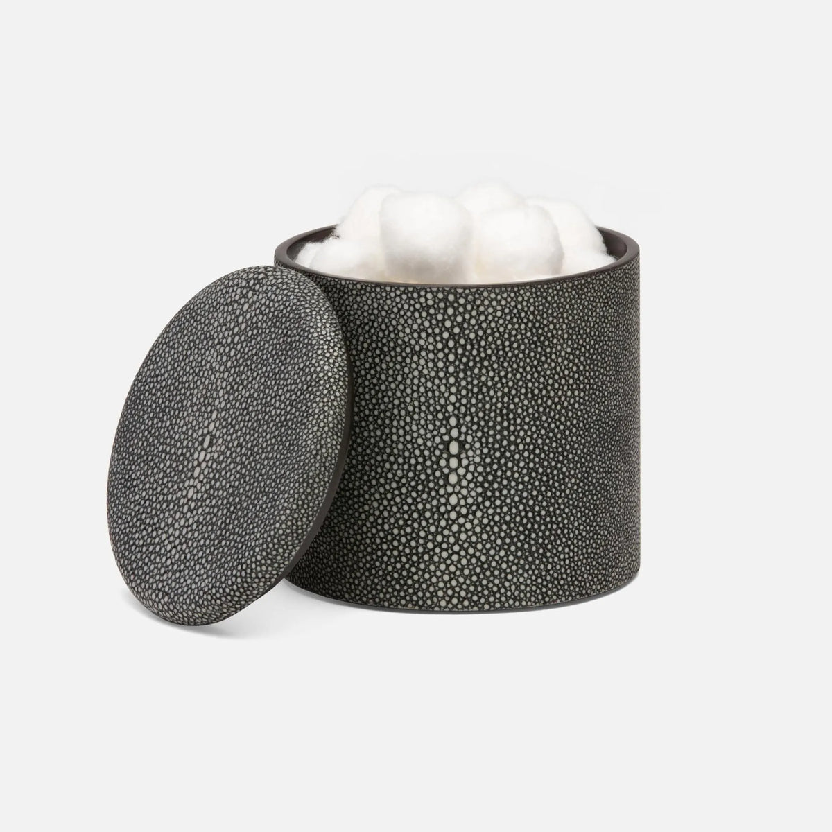 Pigeon and Poodle - PP004589 - Tenby Canister - Tenby - Cool Gray Realistic Faux Shagreen