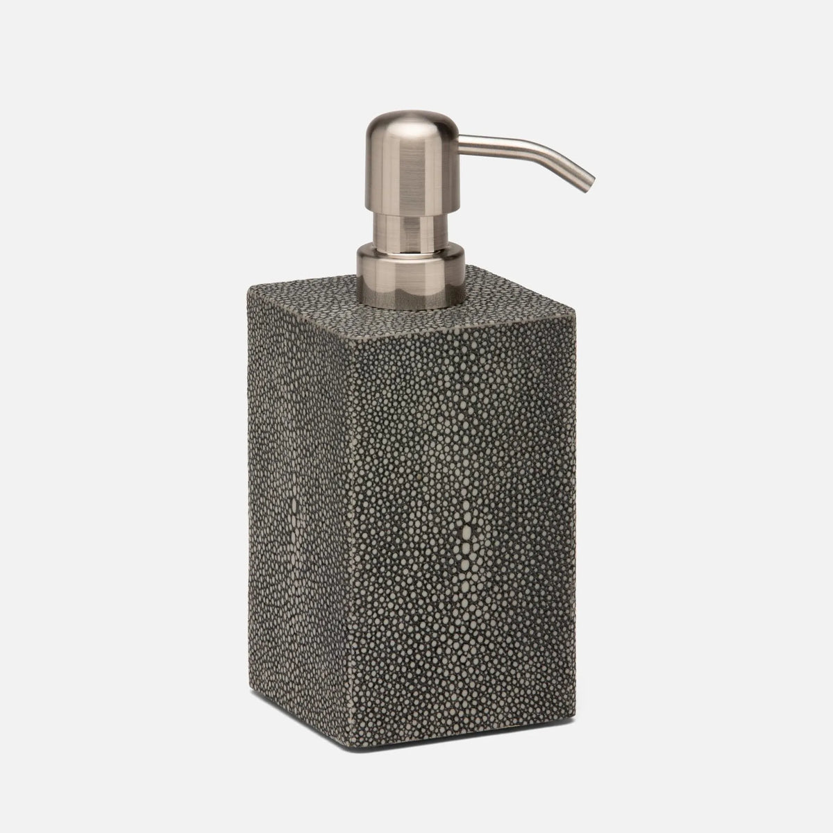 Pigeon and Poodle - PP004594 - Tenby Soap Pump - Tenby - Cool Gray Realistic Faux Shagreen