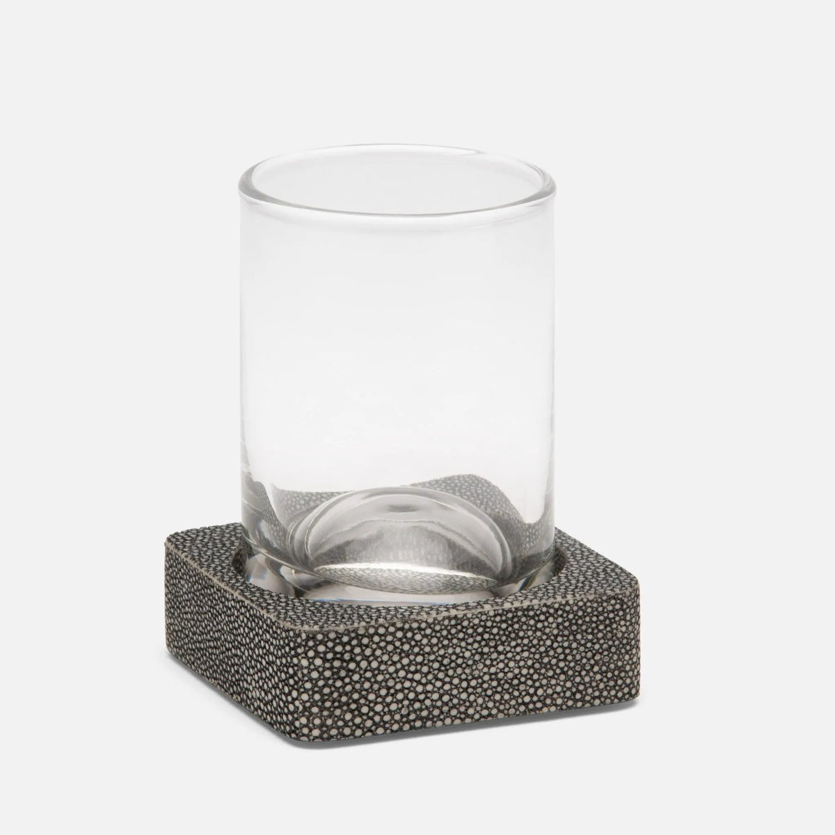 Pigeon and Poodle - PP004593 - Tenby Tumbler Set - Tenby - Cool Gray Realistic Faux Shagreen