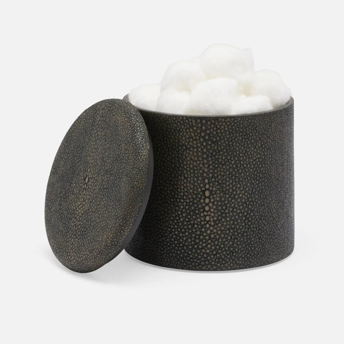 Pigeon and Poodle - PP005893 - Tenby Canister - Tenby - Dark Mushroom Realistic Faux Shagreen