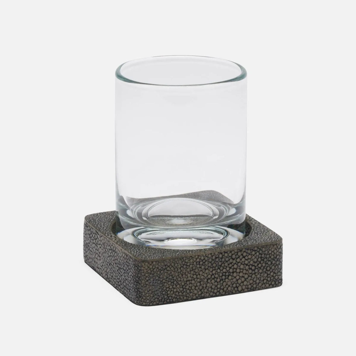 Pigeon and Poodle - PP006276 - Tenby Tumbler Set - Tenby - Dark Mushroom Realistic Faux Shagreen