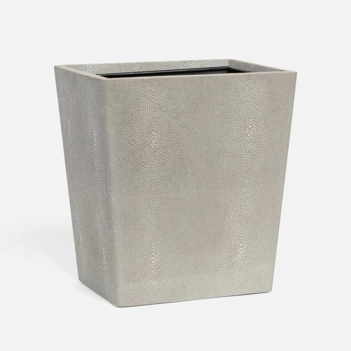 Pigeon and Poodle - PP001456 - Tenby Wastebasket - Tenby - Sand Realistic Faux Shagreen