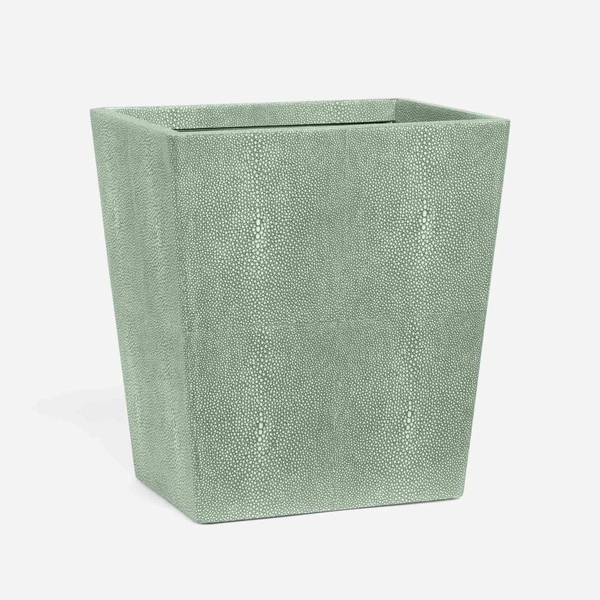 Pigeon and Poodle - PP001466 - Tenby Wastebasket - Tenby - Sage Realistic Faux Shagreen