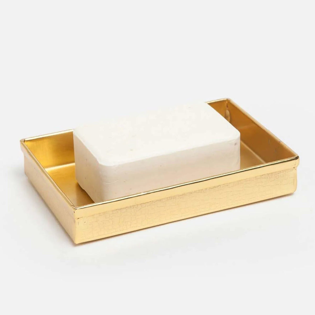 Pigeon and Poodle - PP001485 - Tiset Soap Dish - Tiset - Gold Etched Stainless Steel