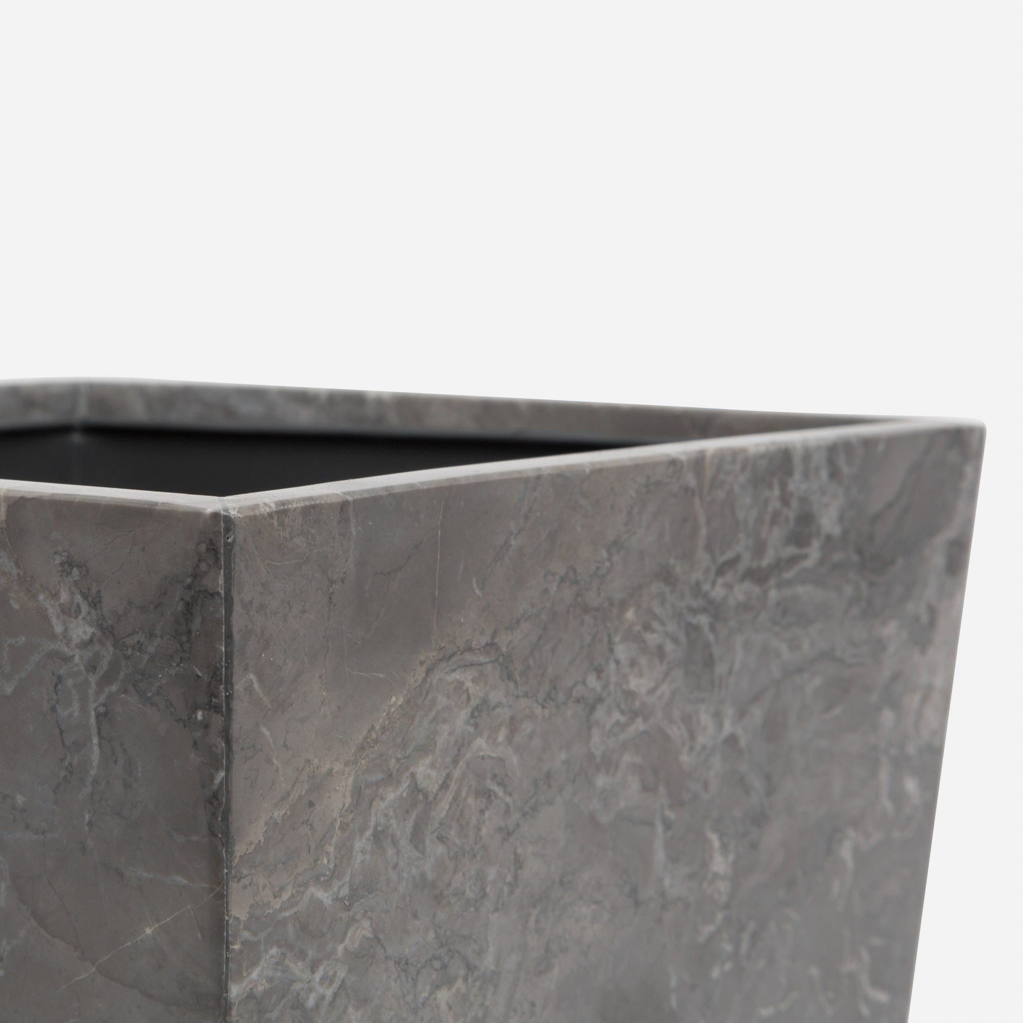 Pigeon and Poodle - PP001542 - Veneto Wastebasket - Veneto - Gray Polished Marble