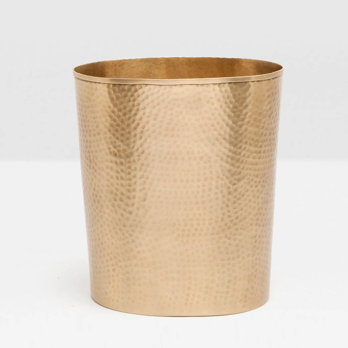 Pigeon and Poodle - PP001560 - Verum Wastebasket - Verum - Shiny Nickel Hammered Metal