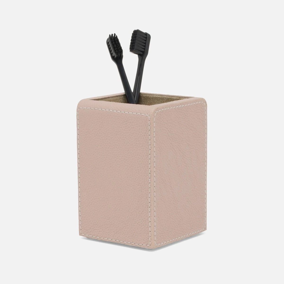 Pigeon and Poodle - PP005696 - Victoria Brush Holder - Victoria - Dusty Rose Full-Grain Leather