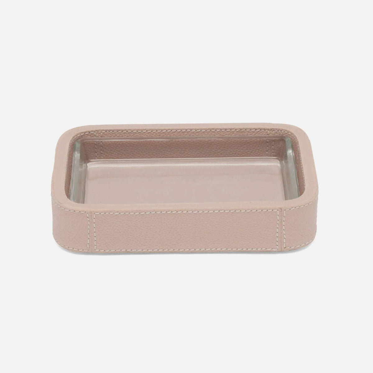 Pigeon and Poodle - PP005700 - Victoria Soap Dish - Victoria - Dusty Rose Full-Grain Leather