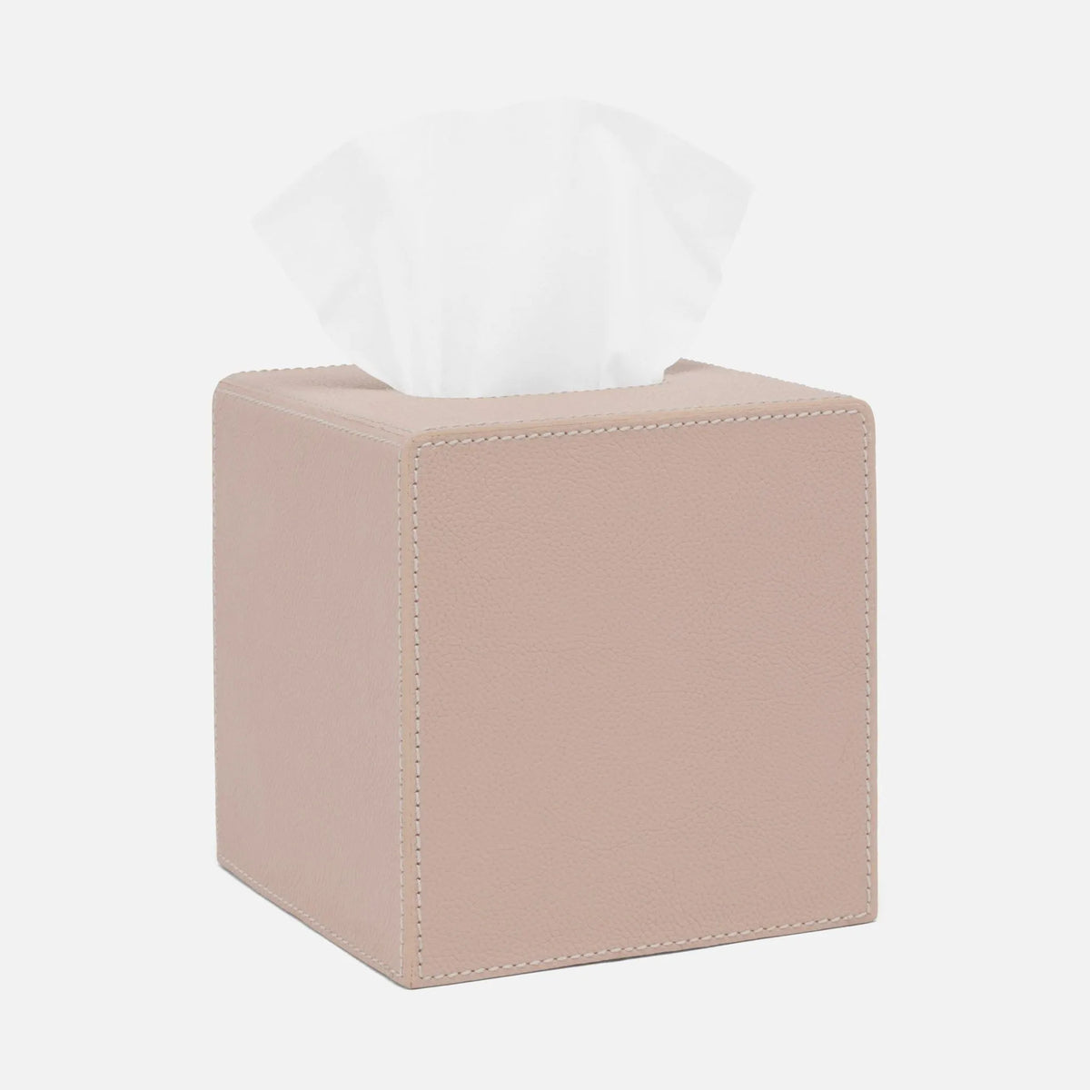 Pigeon and Poodle - PP005699 - Victoria Tissue Box - Victoria - Dusty Rose Full-Grain Leather