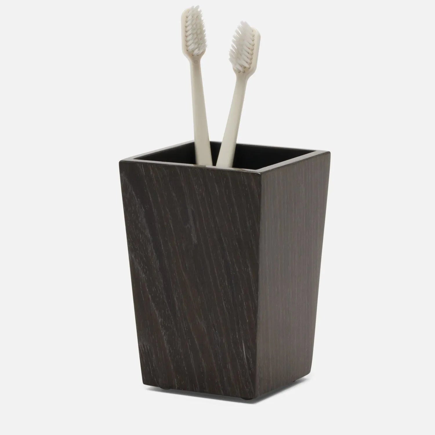 Pigeon and Poodle - PP005913 - Westerly Brush Holder - Westerly - Dark Oak Veneer