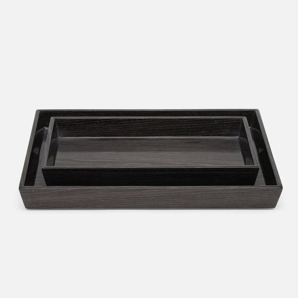 Pigeon and Poodle - PP005919 - Westerly Trays - Westerly - Dark Oak Veneer