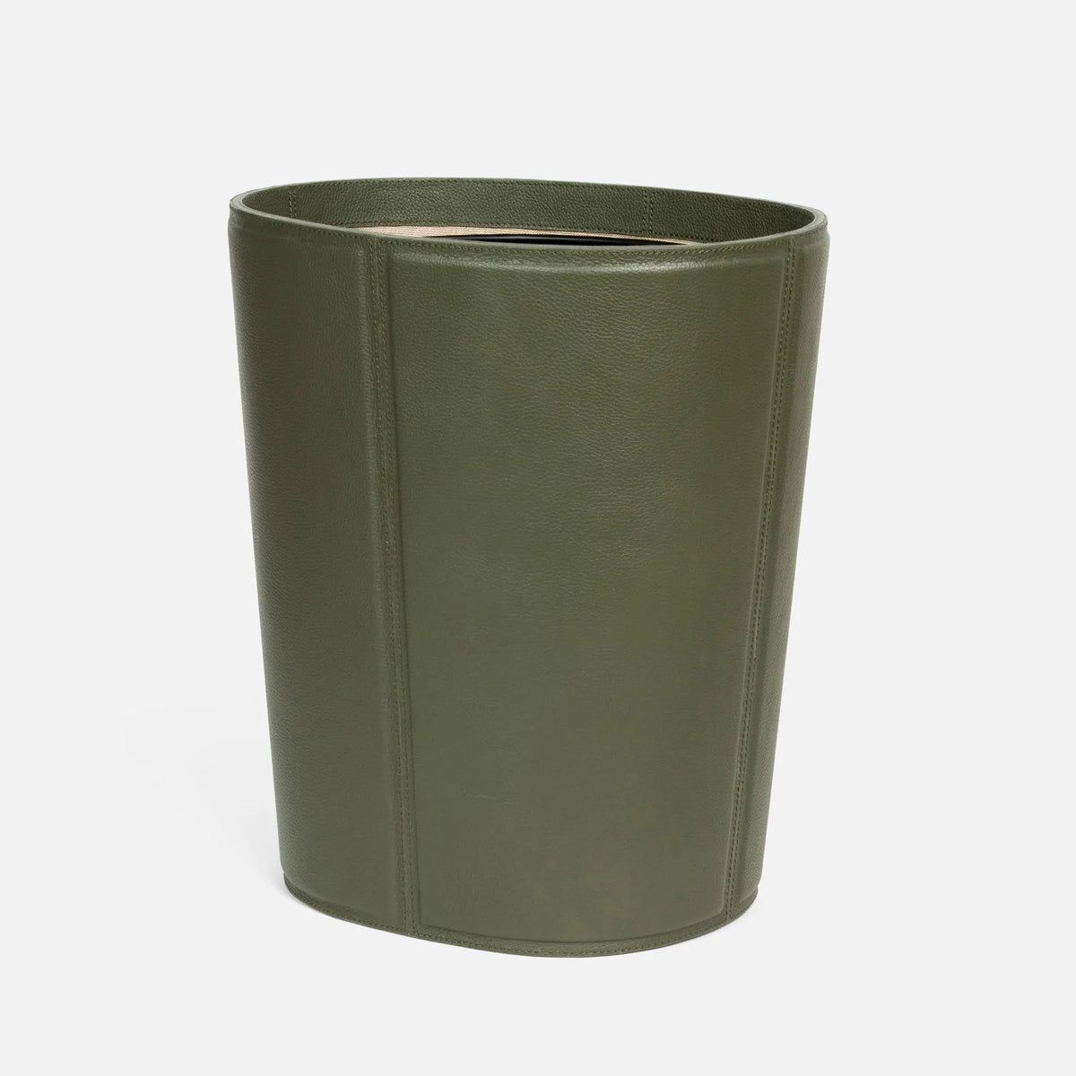 Pigeon and Poodle - PP004018 - Asby Wastebasket - Asby - Forest Full-Grain Leather