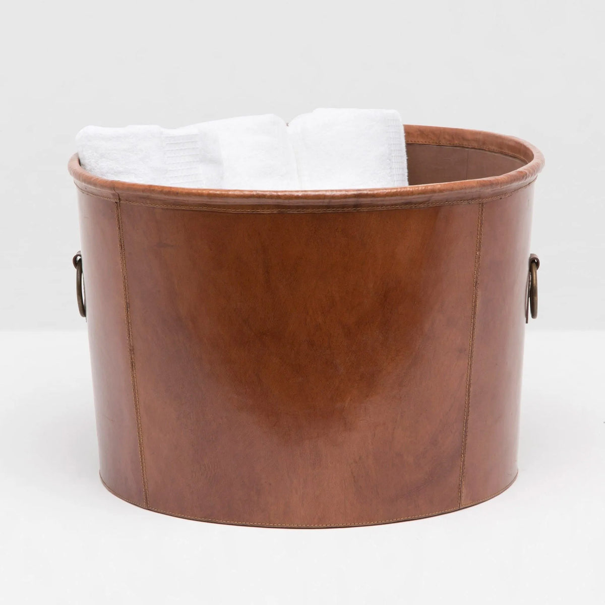 Pigeon and Poodle - PP002158 - Ogden Basket - Ogden - Tobacco Full-Grain Leather