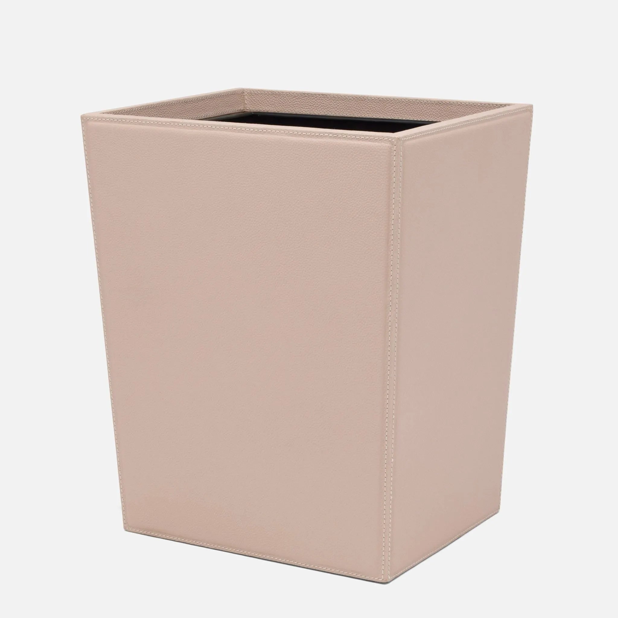 Pigeon and Poodle - PP005584 - Asby Wastebasket - Asby - Dusty Rose Full-Grain Leather