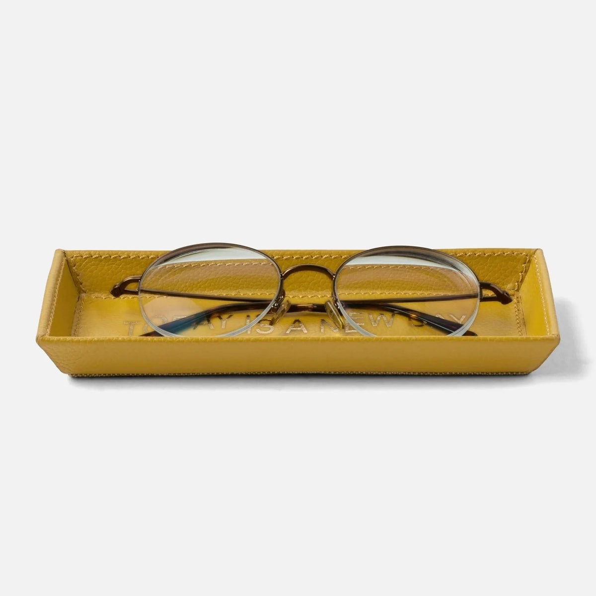 Pigeon and Poodle - PP006475 - Decorah Eyeglass Holder - Decorah - Mustard-TIAND Full-Grain Leather