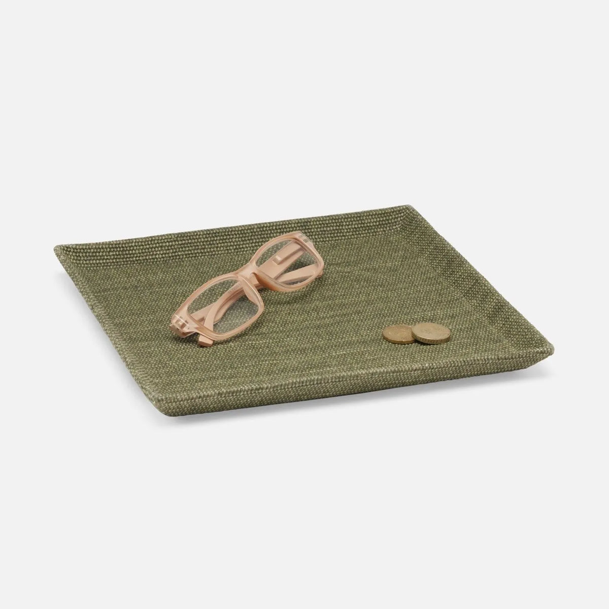 Pigeon and Poodle - PP006844 - Dresden Trays - Dresden - Dark Green Cotton Jute