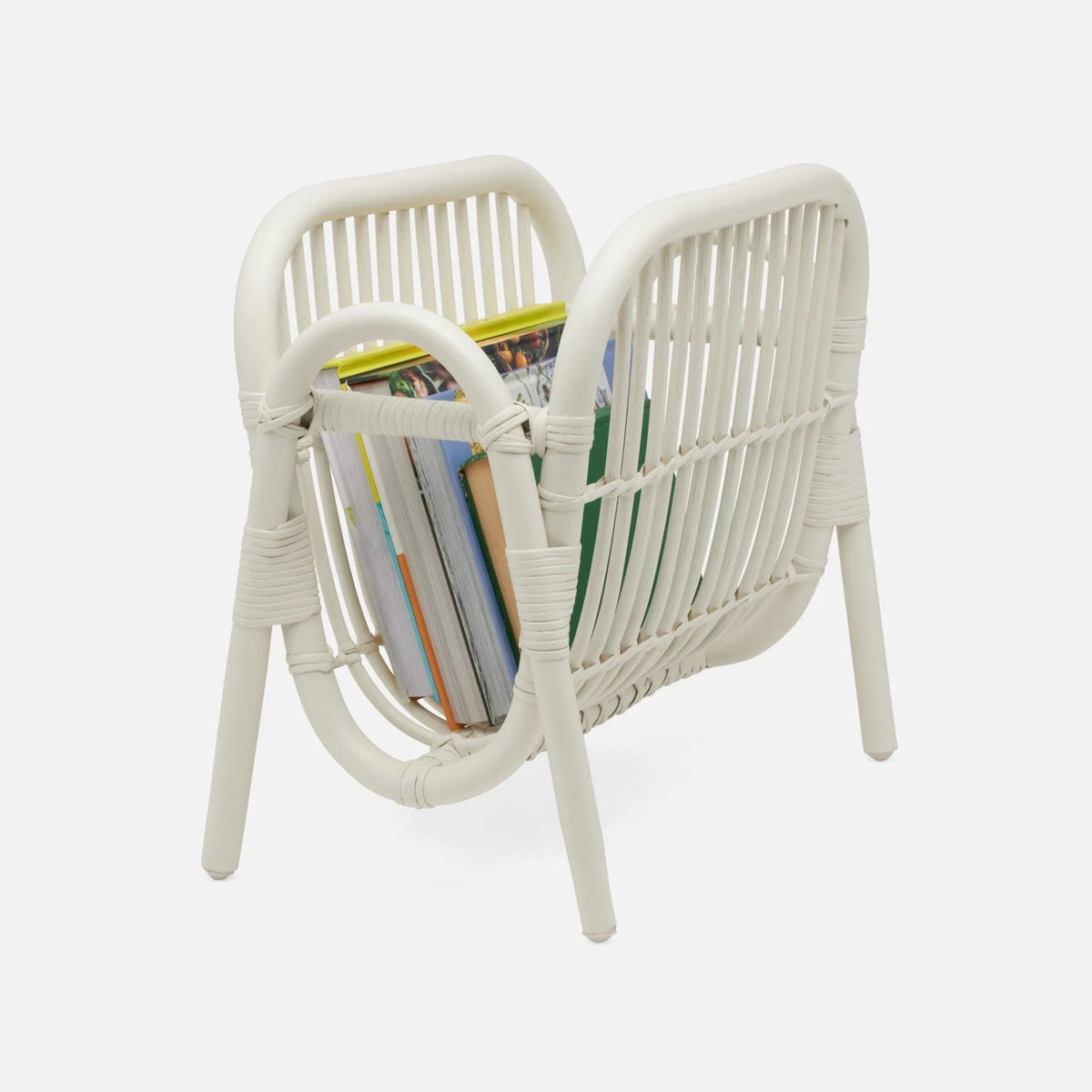 Pigeon and Poodle - PP005594 - Makassar Magazine Holder - Makassar - Pristine White Rattan