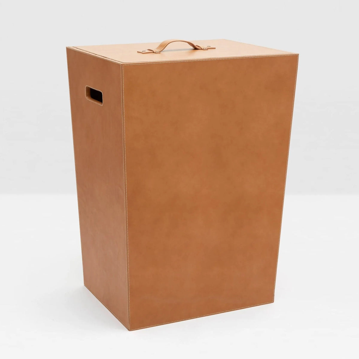 Pigeon and Poodle - PP002385 - Barnet Leather Hamper - Barnet - Aged Camel Full-Grain Leather