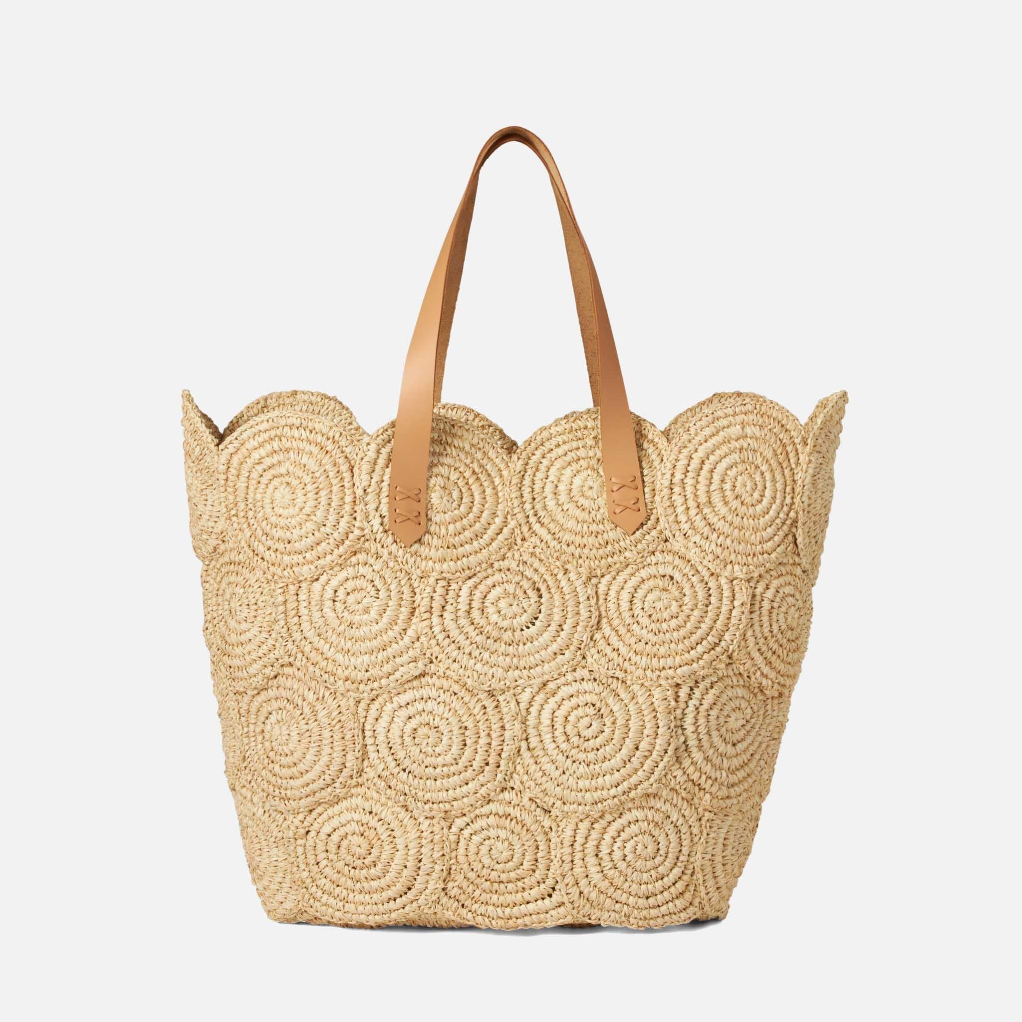 Pigeon and Poodle - PP004962 - Blair Shopper Bag - Blair - Natural Raffia