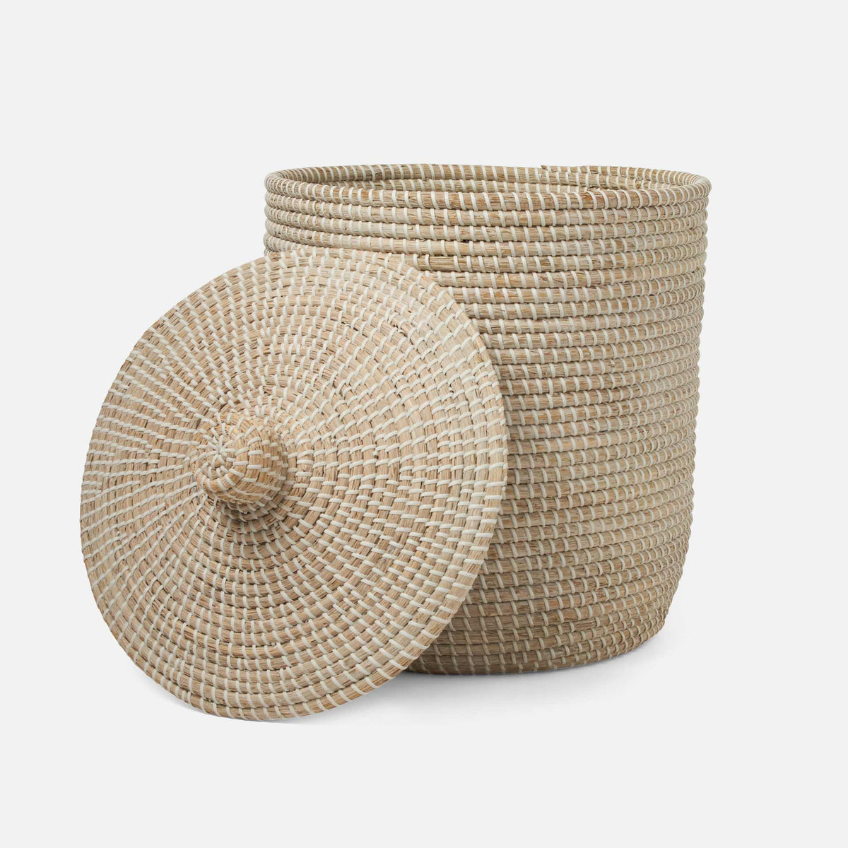 Pigeon and Poodle - PP004948 - Roslyn Tall Basket - Roslyn - Whitewashed Seagrass